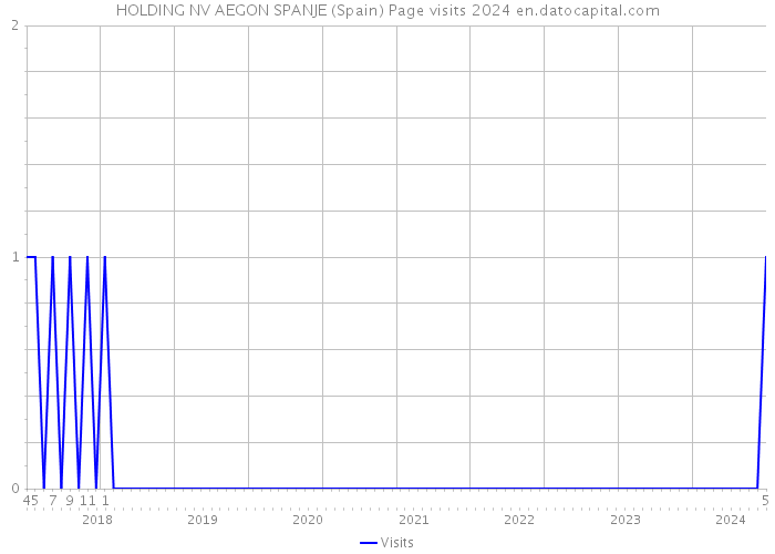 HOLDING NV AEGON SPANJE (Spain) Page visits 2024 