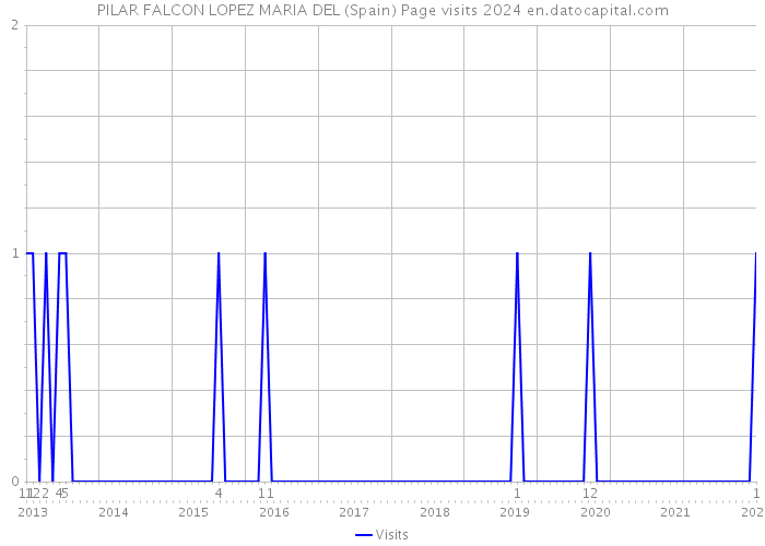 PILAR FALCON LOPEZ MARIA DEL (Spain) Page visits 2024 