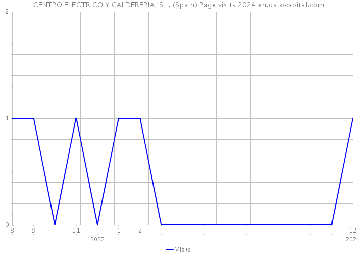 CENTRO ELECTRICO Y CALDERERIA, S.L. (Spain) Page visits 2024 