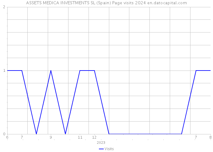 ASSETS MEDICA INVESTMENTS SL (Spain) Page visits 2024 