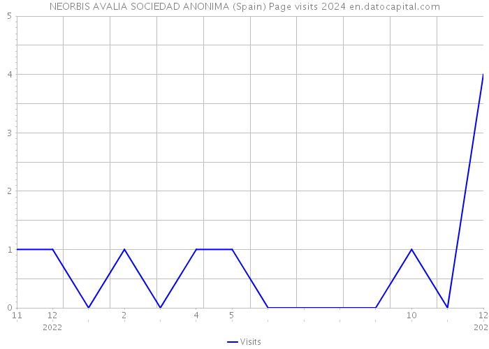 NEORBIS AVALIA SOCIEDAD ANONIMA (Spain) Page visits 2024 