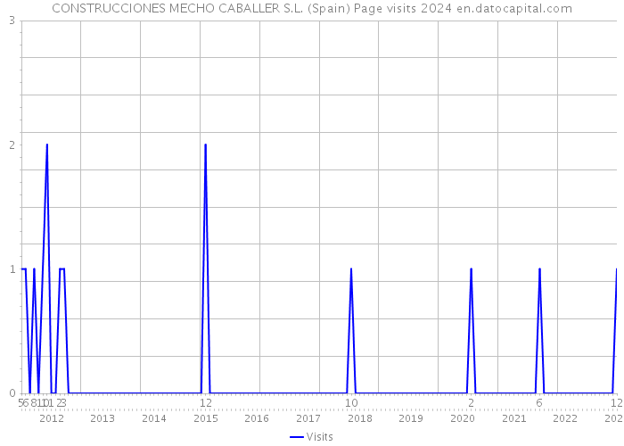 CONSTRUCCIONES MECHO CABALLER S.L. (Spain) Page visits 2024 
