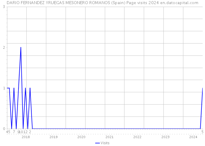 DARIO FERNANDEZ YRUEGAS MESONERO ROMANOS (Spain) Page visits 2024 