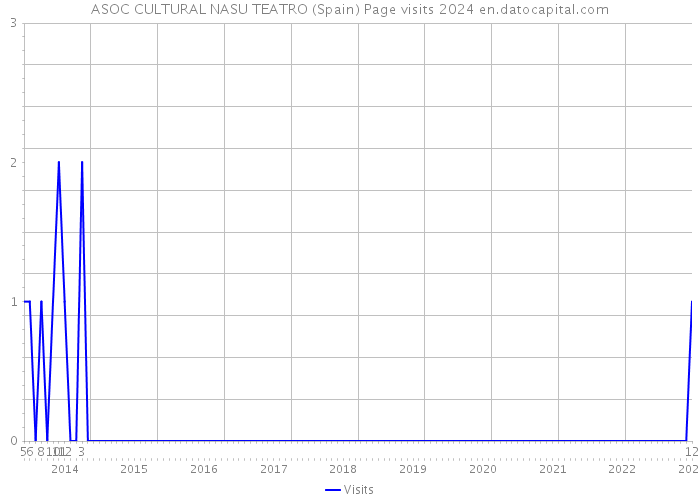 ASOC CULTURAL NASU TEATRO (Spain) Page visits 2024 