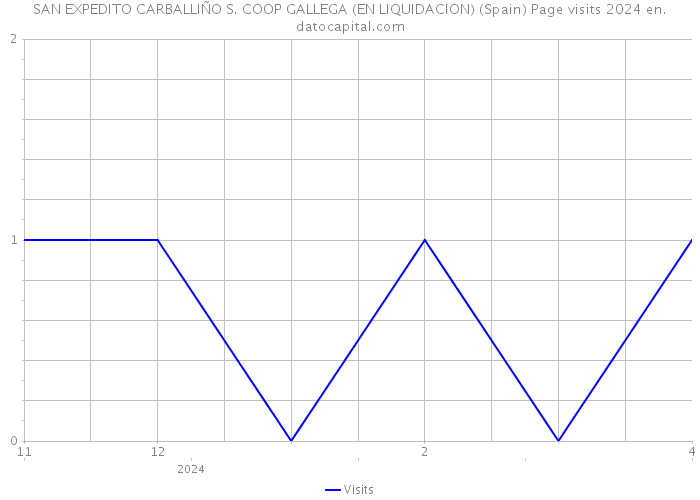 SAN EXPEDITO CARBALLIÑO S. COOP GALLEGA (EN LIQUIDACION) (Spain) Page visits 2024 