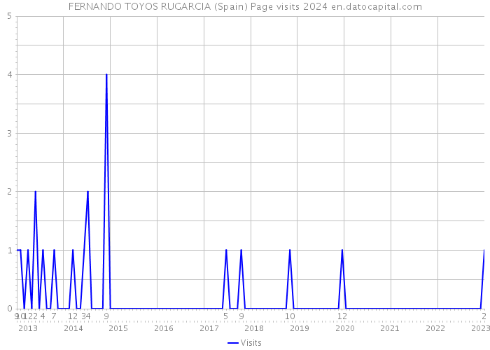 FERNANDO TOYOS RUGARCIA (Spain) Page visits 2024 