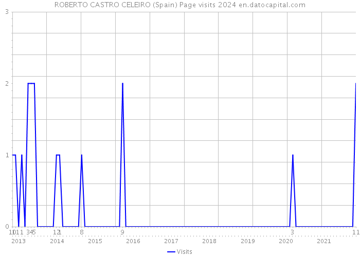 ROBERTO CASTRO CELEIRO (Spain) Page visits 2024 