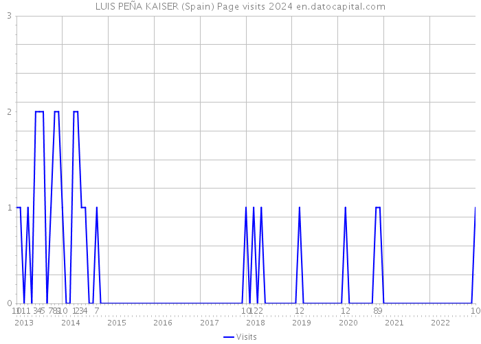 LUIS PEÑA KAISER (Spain) Page visits 2024 