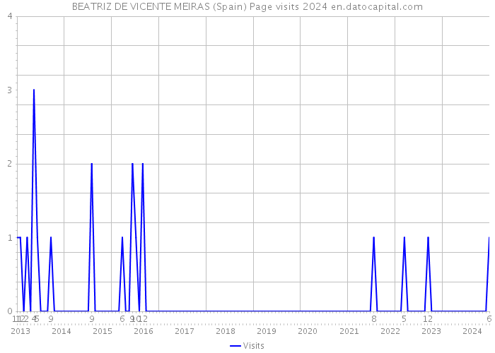 BEATRIZ DE VICENTE MEIRAS (Spain) Page visits 2024 