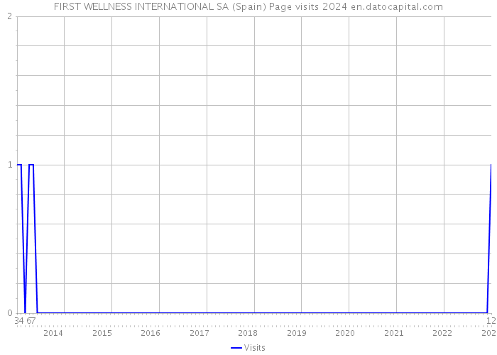 FIRST WELLNESS INTERNATIONAL SA (Spain) Page visits 2024 