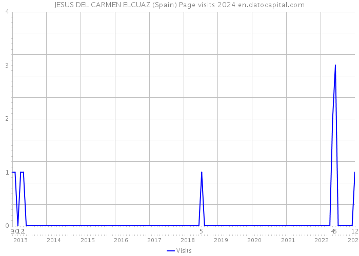 JESUS DEL CARMEN ELCUAZ (Spain) Page visits 2024 