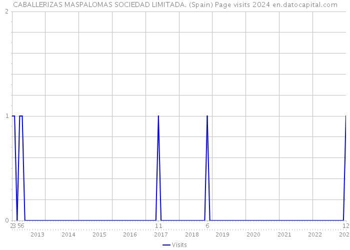 CABALLERIZAS MASPALOMAS SOCIEDAD LIMITADA. (Spain) Page visits 2024 