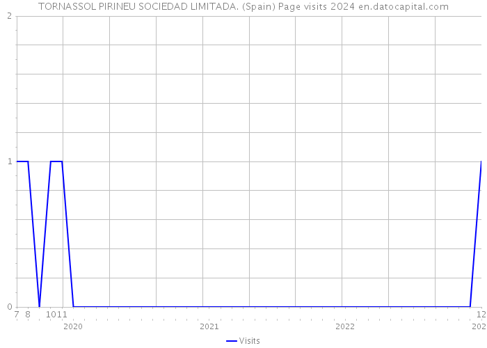 TORNASSOL PIRINEU SOCIEDAD LIMITADA. (Spain) Page visits 2024 
