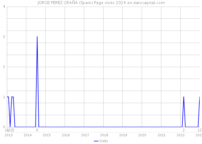 JORGE PEREZ GRAÑA (Spain) Page visits 2024 