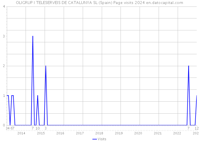 OLIGRUP I TELESERVEIS DE CATALUNYA SL (Spain) Page visits 2024 