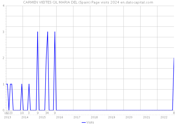 CARMEN VIEITES GIL MARIA DEL (Spain) Page visits 2024 