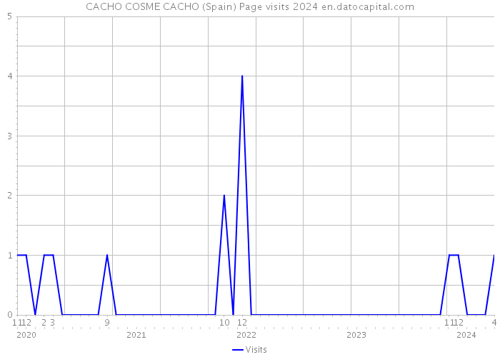 CACHO COSME CACHO (Spain) Page visits 2024 