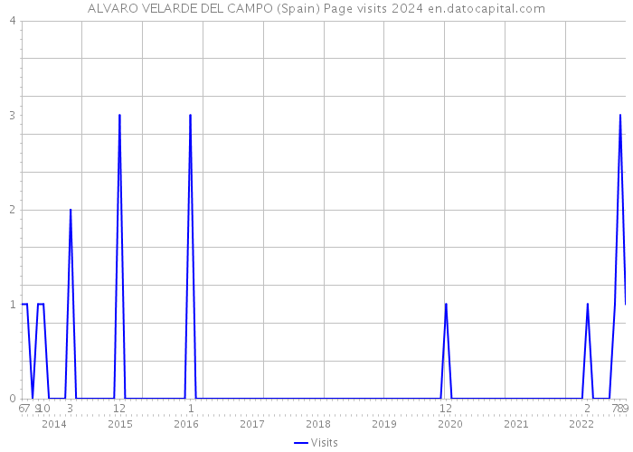 ALVARO VELARDE DEL CAMPO (Spain) Page visits 2024 