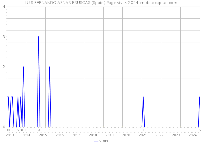 LUIS FERNANDO AZNAR BRUSCAS (Spain) Page visits 2024 