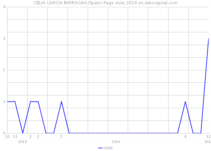 CELIA GARCIA BARRAGAN (Spain) Page visits 2024 