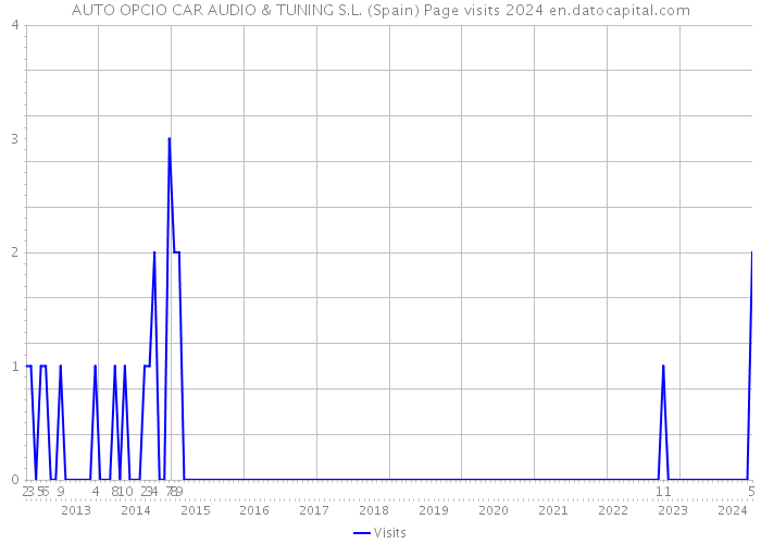 AUTO OPCIO CAR AUDIO & TUNING S.L. (Spain) Page visits 2024 