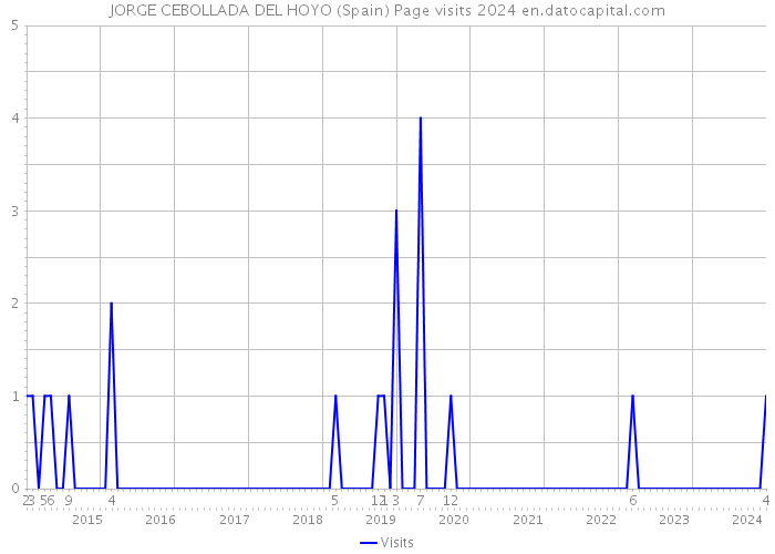 JORGE CEBOLLADA DEL HOYO (Spain) Page visits 2024 