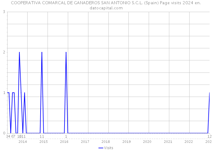 COOPERATIVA COMARCAL DE GANADEROS SAN ANTONIO S.C.L. (Spain) Page visits 2024 