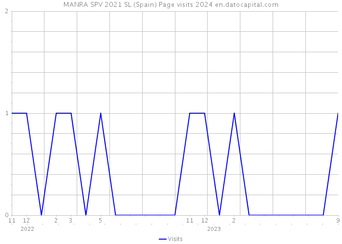 MANRA SPV 2021 SL (Spain) Page visits 2024 