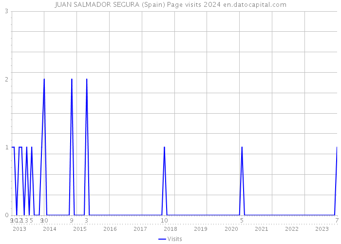 JUAN SALMADOR SEGURA (Spain) Page visits 2024 