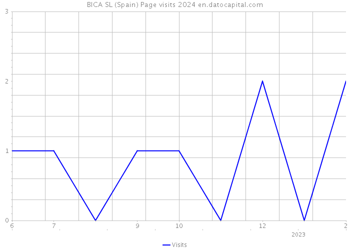 BICA SL (Spain) Page visits 2024 