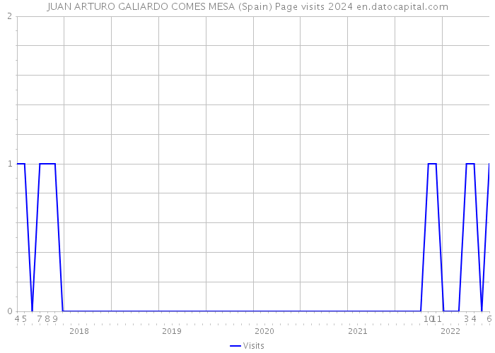 JUAN ARTURO GALIARDO COMES MESA (Spain) Page visits 2024 
