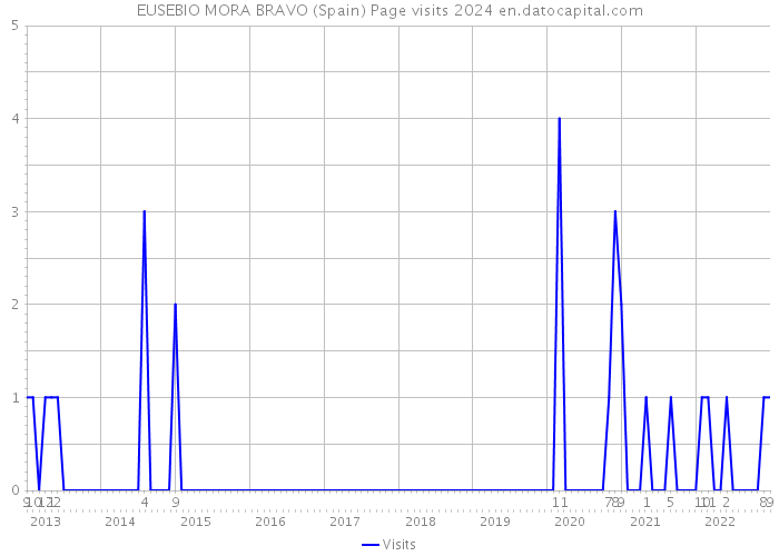 EUSEBIO MORA BRAVO (Spain) Page visits 2024 