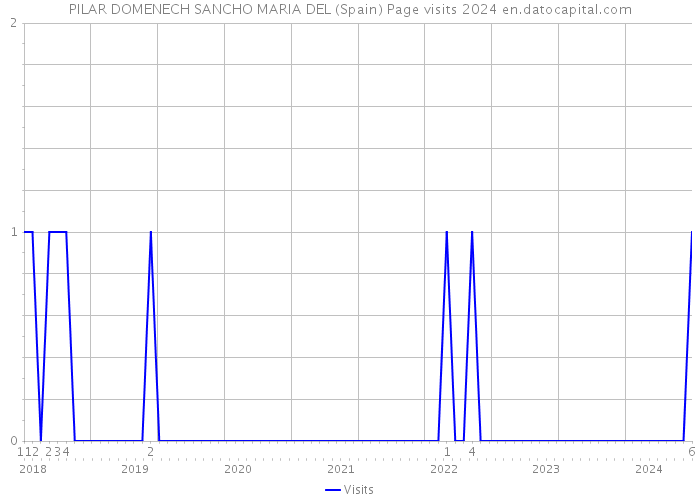 PILAR DOMENECH SANCHO MARIA DEL (Spain) Page visits 2024 