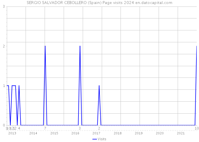 SERGIO SALVADOR CEBOLLERO (Spain) Page visits 2024 
