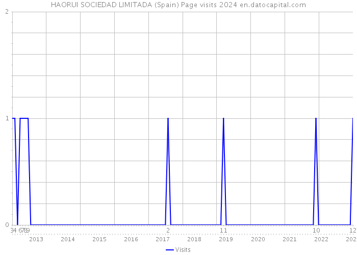 HAORUI SOCIEDAD LIMITADA (Spain) Page visits 2024 