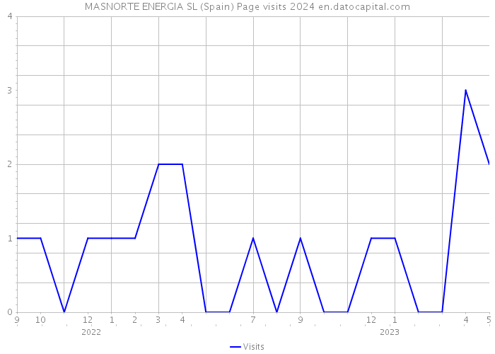 MASNORTE ENERGIA SL (Spain) Page visits 2024 