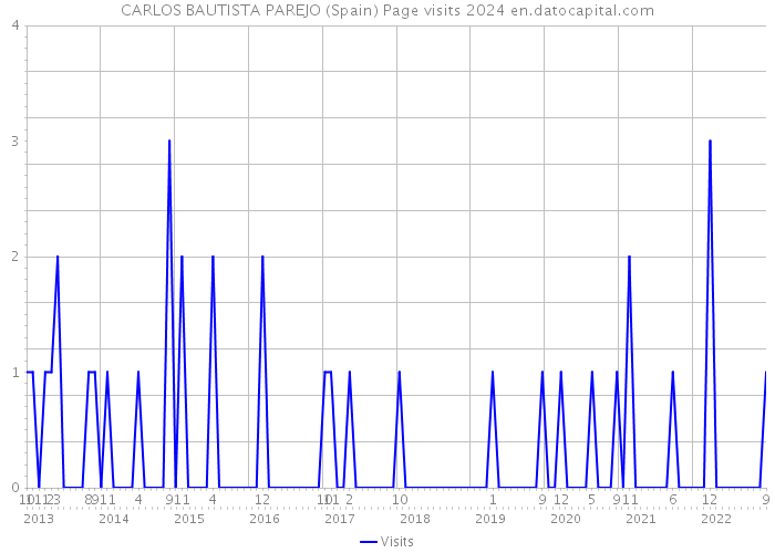 CARLOS BAUTISTA PAREJO (Spain) Page visits 2024 