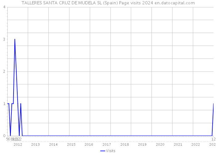 TALLERES SANTA CRUZ DE MUDELA SL (Spain) Page visits 2024 