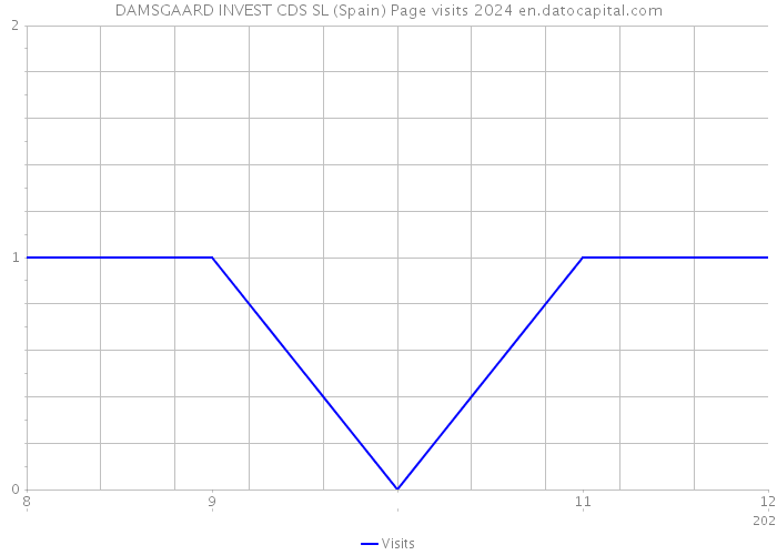 DAMSGAARD INVEST CDS SL (Spain) Page visits 2024 