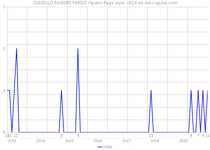 GONZALO RASINES PARDO (Spain) Page visits 2024 