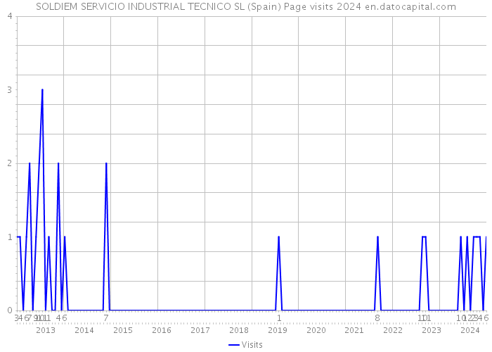 SOLDIEM SERVICIO INDUSTRIAL TECNICO SL (Spain) Page visits 2024 