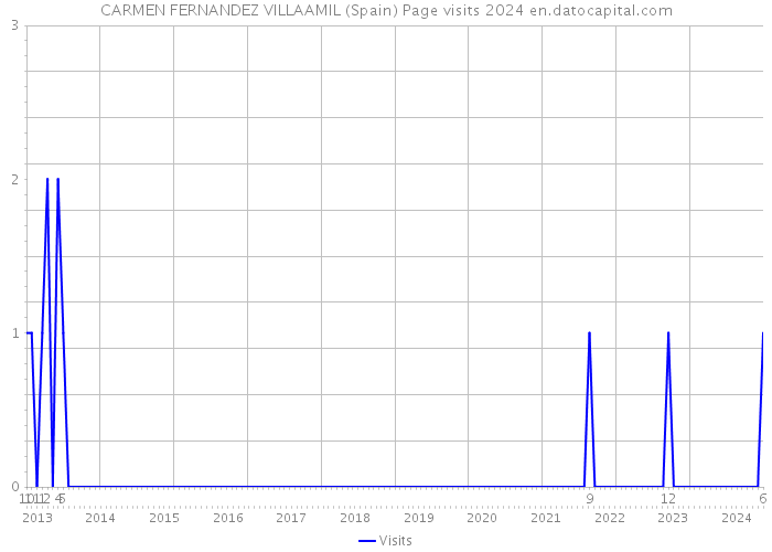 CARMEN FERNANDEZ VILLAAMIL (Spain) Page visits 2024 