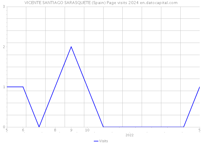 VICENTE SANTIAGO SARASQUETE (Spain) Page visits 2024 