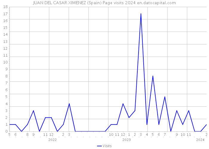 JUAN DEL CASAR XIMENEZ (Spain) Page visits 2024 