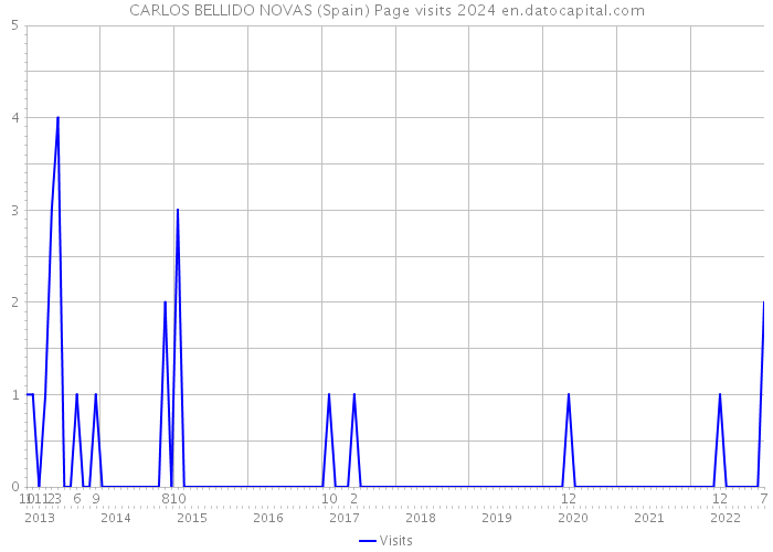 CARLOS BELLIDO NOVAS (Spain) Page visits 2024 