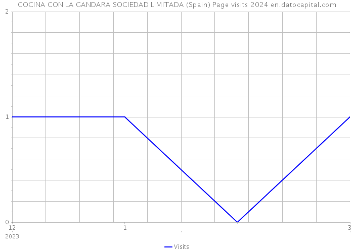 COCINA CON LA GANDARA SOCIEDAD LIMITADA (Spain) Page visits 2024 