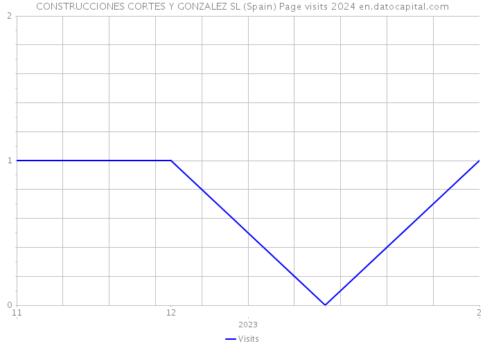 CONSTRUCCIONES CORTES Y GONZALEZ SL (Spain) Page visits 2024 