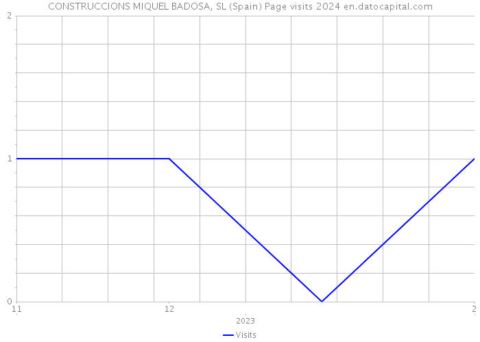 CONSTRUCCIONS MIQUEL BADOSA, SL (Spain) Page visits 2024 