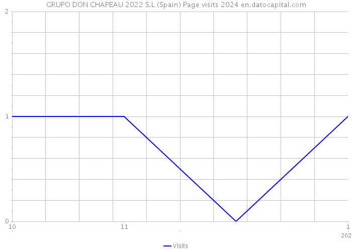 GRUPO DON CHAPEAU 2022 S.L (Spain) Page visits 2024 