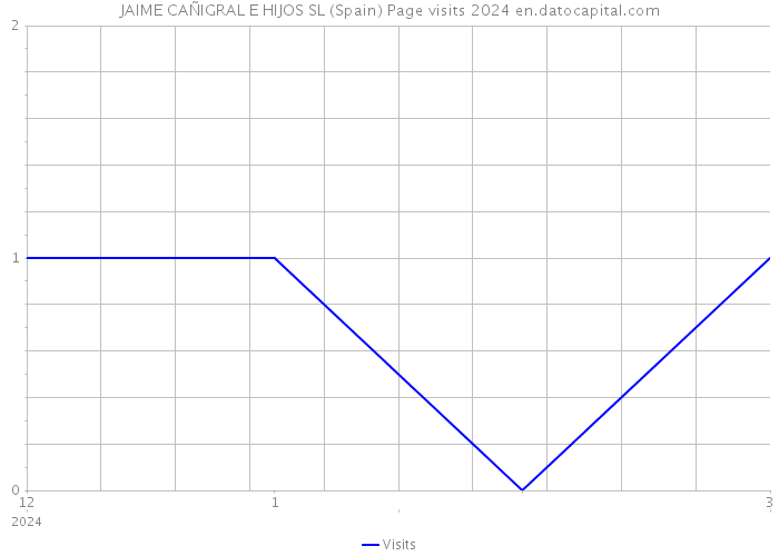 JAIME CAÑIGRAL E HIJOS SL (Spain) Page visits 2024 